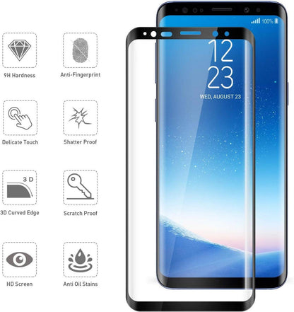Tentoki Samsung Galaxy S8 Plus Schutzfolie [2 Stück] 9H