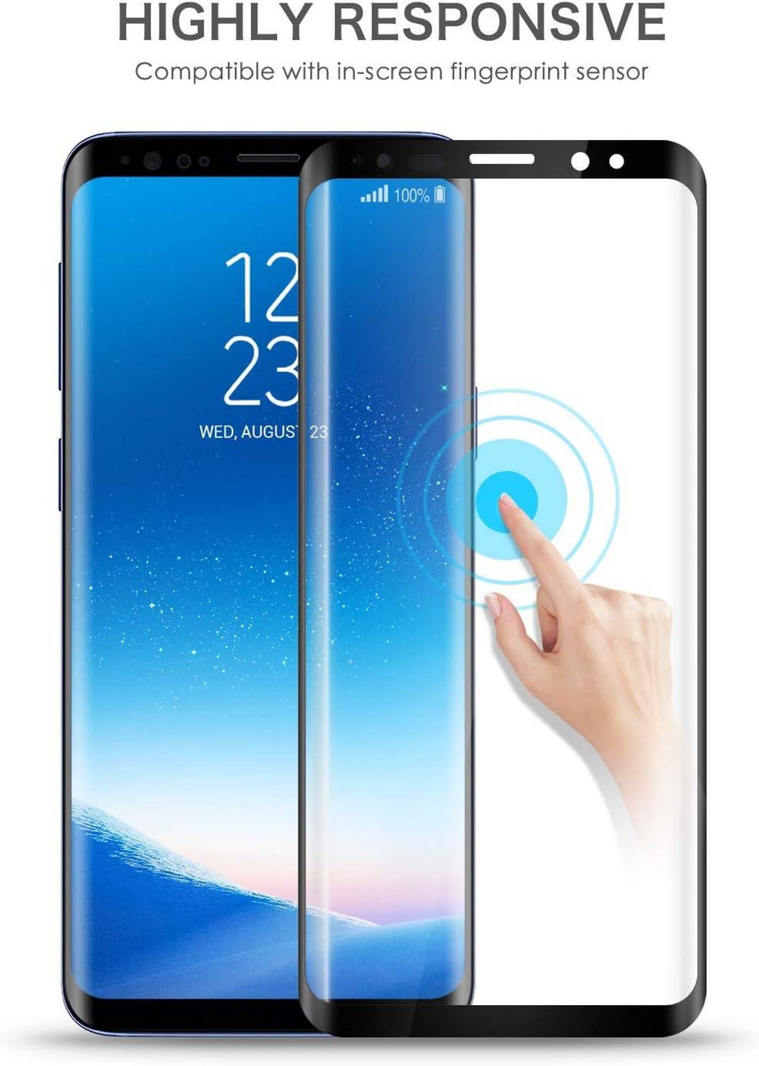 Schutzfolie Samsung Galaxy S8 Plus 2er Set Displayschutzfolie 9H Härte