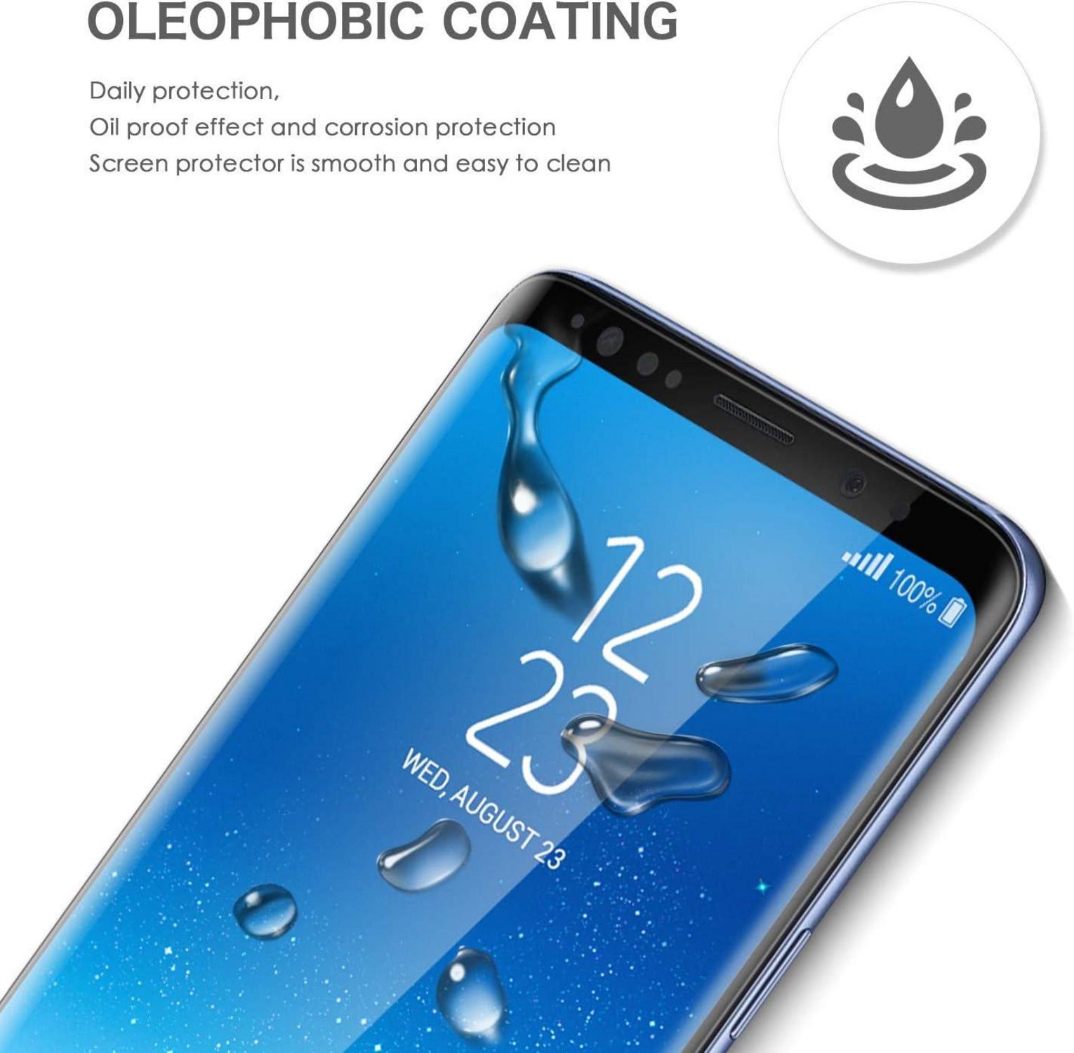 Panzerfolie für Samsung Galaxy S8 Plus/S8+, 2er Pack, 9H Härte, hohe Transparenz