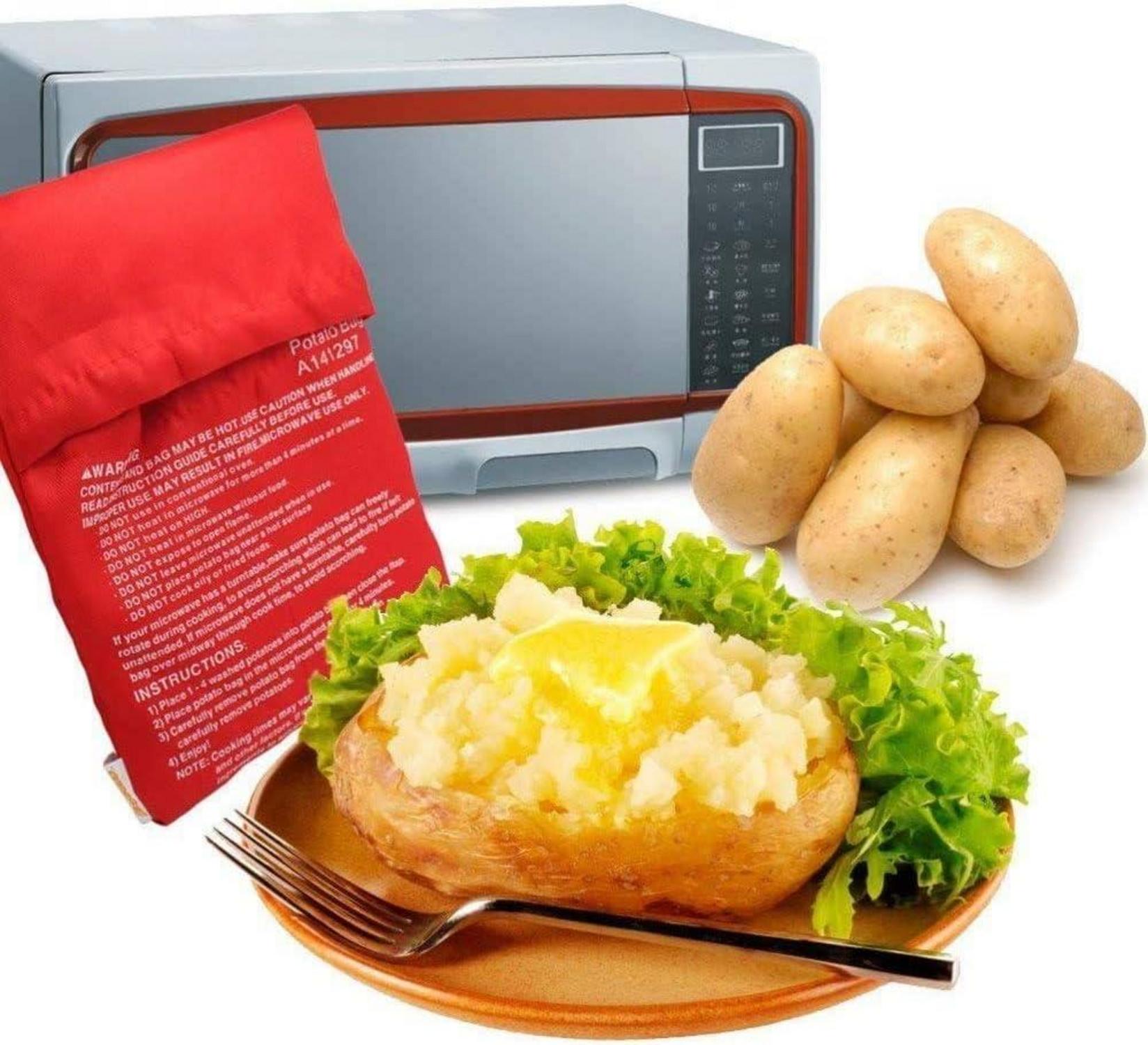 Mikrowellen Kartoffelkochtasche für perfekte Kartoffeln in 4 Minuten