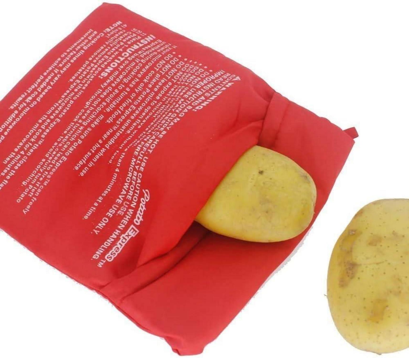 Mikrowellen Kartoffelkochtasche - Perfekt gegarte Kartoffeln in 4 Minuten