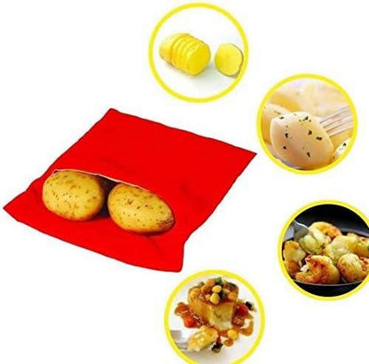 Mikrowellen Kartoffelkochbeutel für perfekt gegarte Kartoffeln in 4