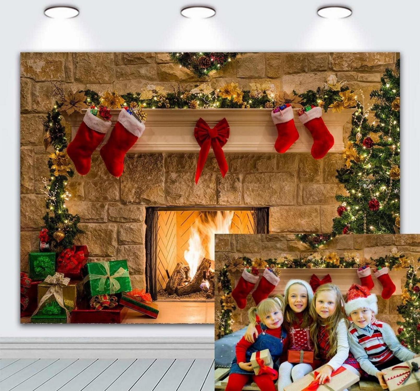 Weihnachts Kulisse Weihnachtsbaum Geschenkboxen Themen Party