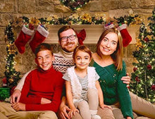 Weihnachts-Kamin Themen-Hintergrund 2,1 x 1,5 m