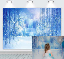 Winter Schnee Eiskristall Party Dekoration Fotostudio Hintergrund