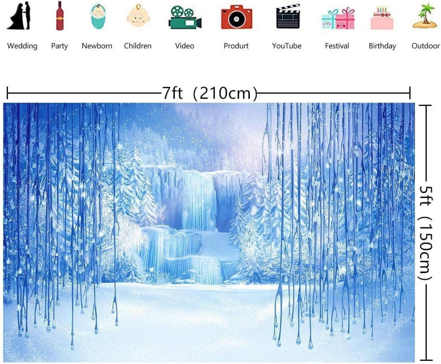 Winter Schnee Eiskristall Party Dekoration Fotostudio Hintergrund