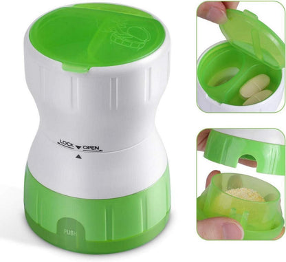 Tablettenmörser mit Depotfach Keramik Pillenmörser Grinder