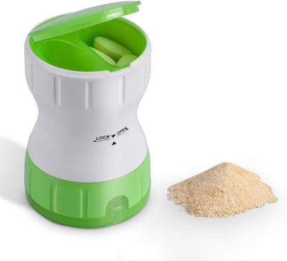 Tablettenmörser mit Depotfach Keramik Zerkleinerer Pillen Crusher