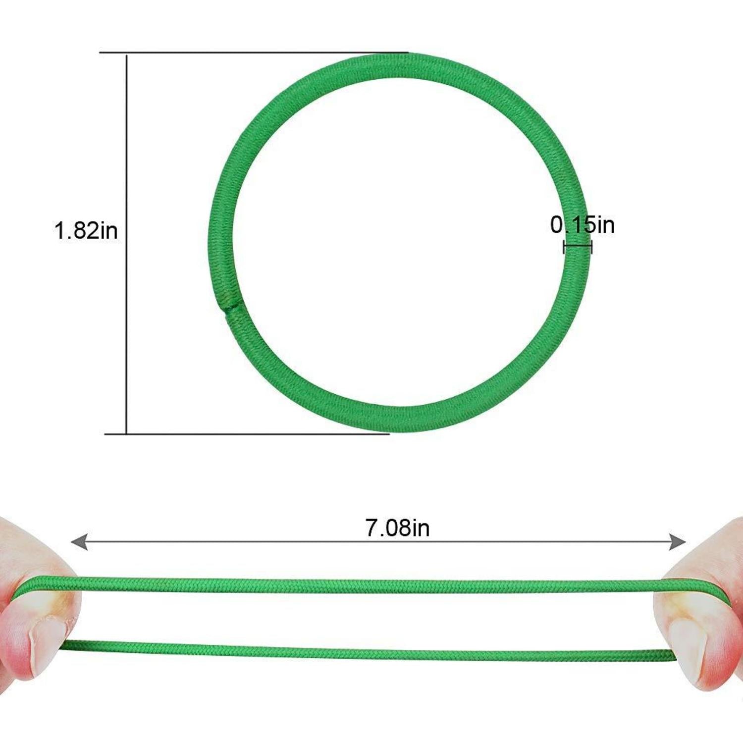 Elastische Haarbänder 50 Stück Haargummis Pferdeschwanz-Halter 4 mm