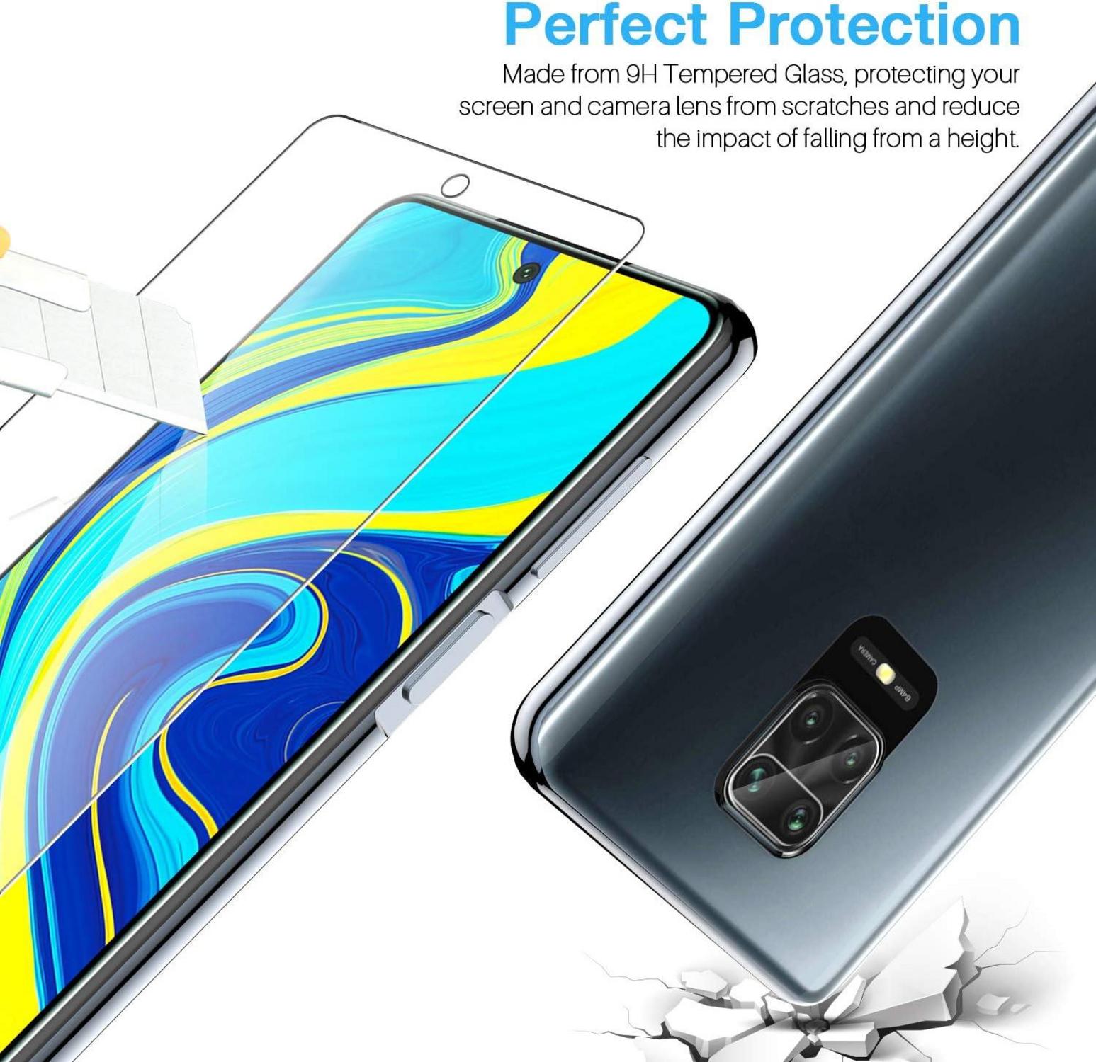 Schutzfolie Xiaomi Redmi Note 9 Pro 9s 9H Displayschutz 6er Set