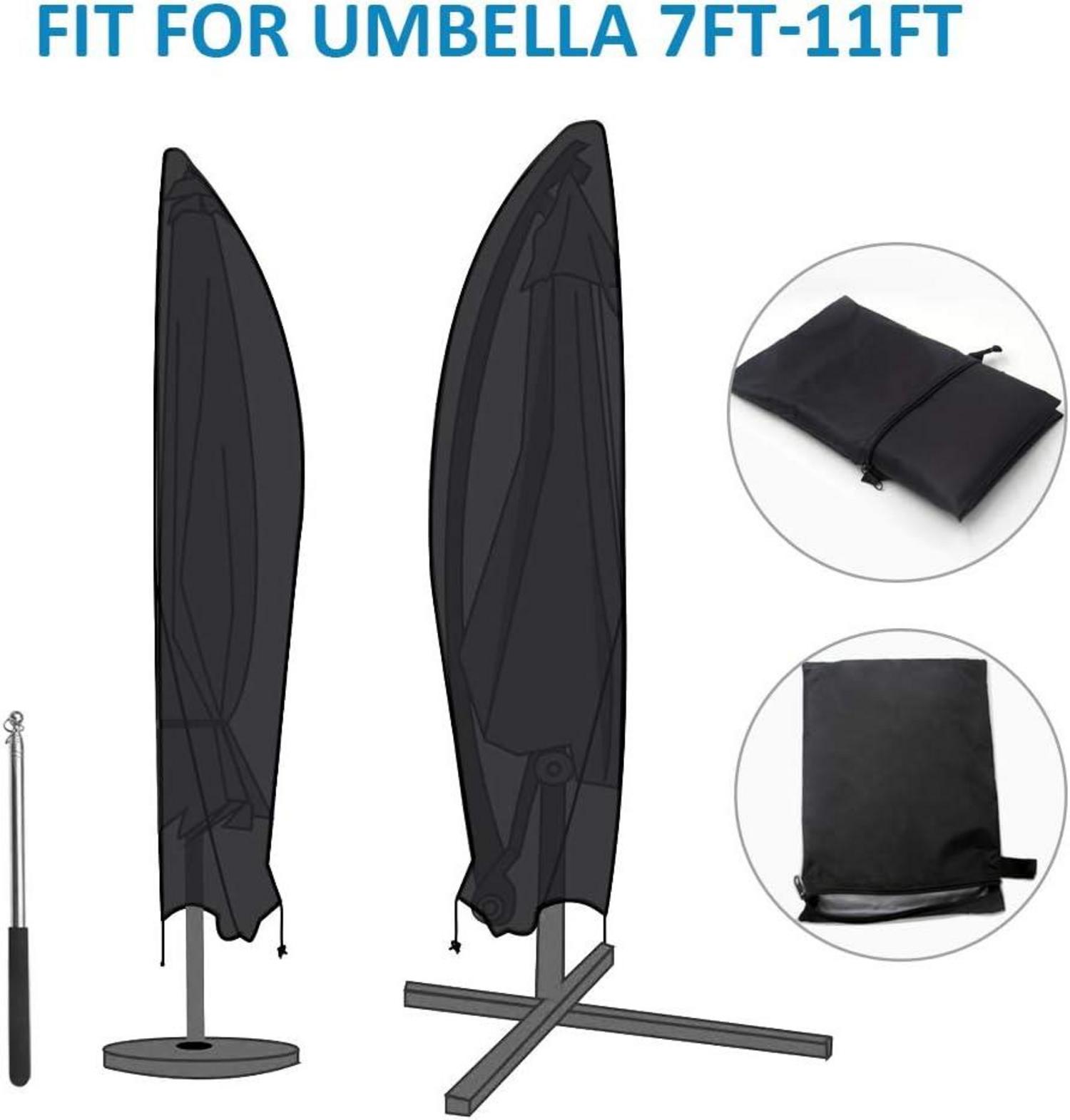 Sonnenschirm Schutzhülle mit Stab 280x30/81/46 cm, 210D-Oxford-Gewebe