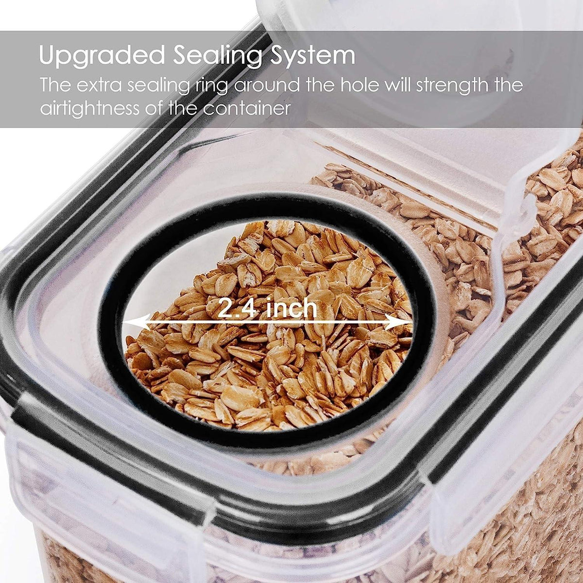Vtopmart 4L Vorratsdosen Set Müsli Schüttdose Frischhaltedosen BPA frei