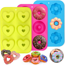 Silikon Donut Backform Set für Kuchen und Muffins