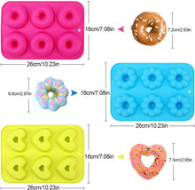 Silikon Donut Backform 3er Set, Antihaft, Hitzebeständig