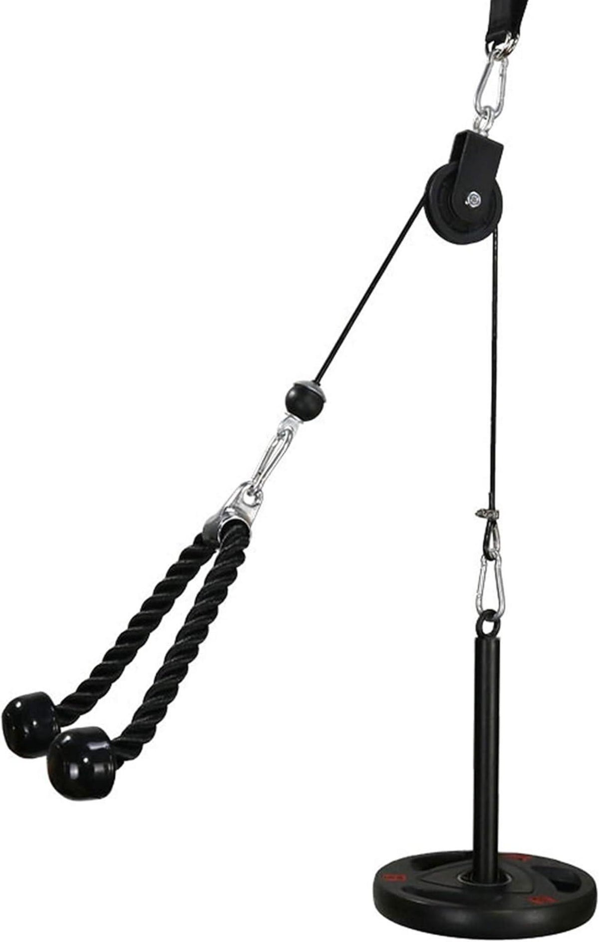 Latzug Kabelzug Fitnessgerät Trizeps Seil Krafttraining Set