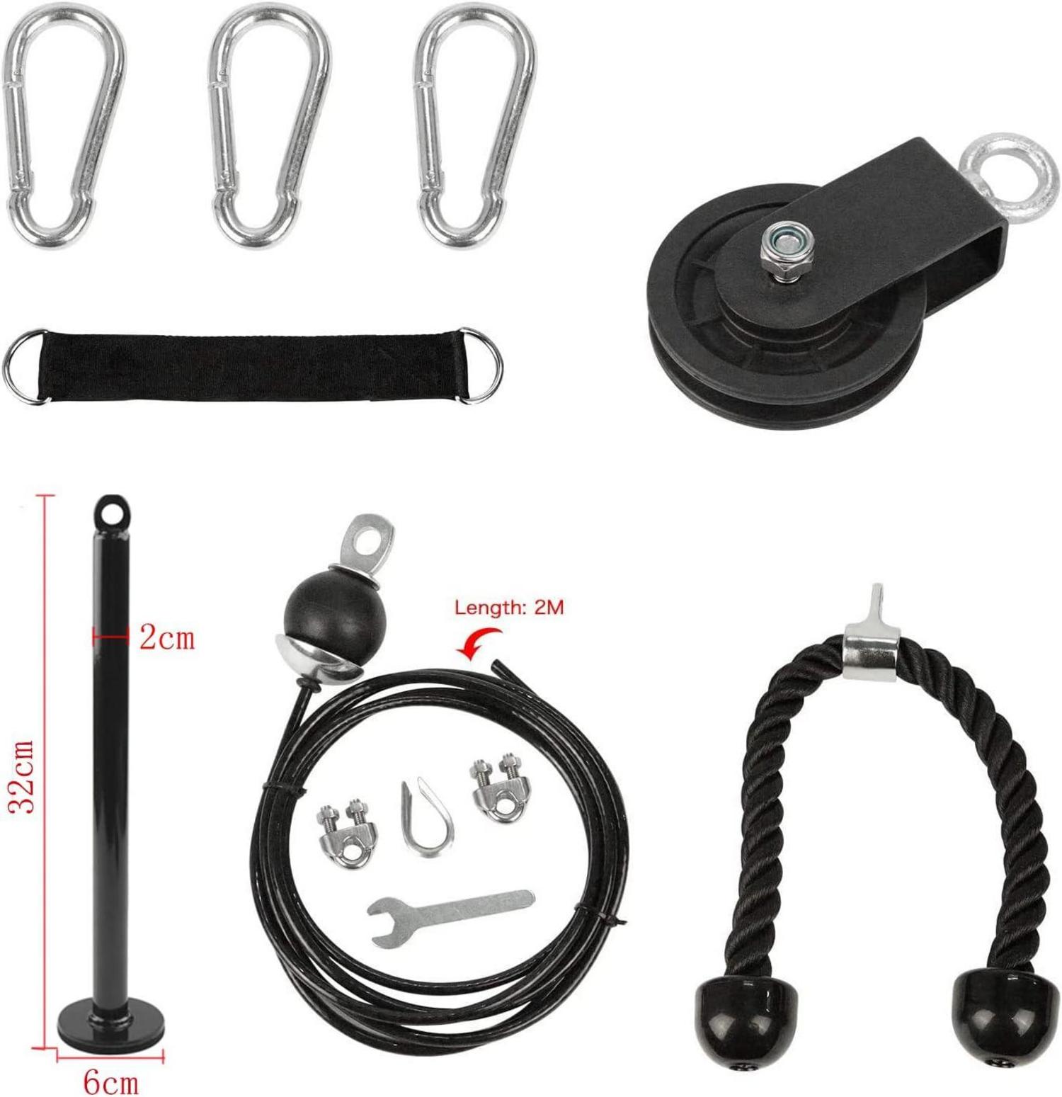 LFJ Fitness Latzug Kabelzug Armtrainer Trizeps Seil DIY