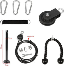 LFJ Fitness Latzug Kabelzug Armtrainer Trizeps Seil DIY