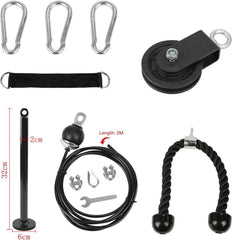 LFJ Fitness Latzug Kabelzug Armtrainer Trizeps Seil DIY