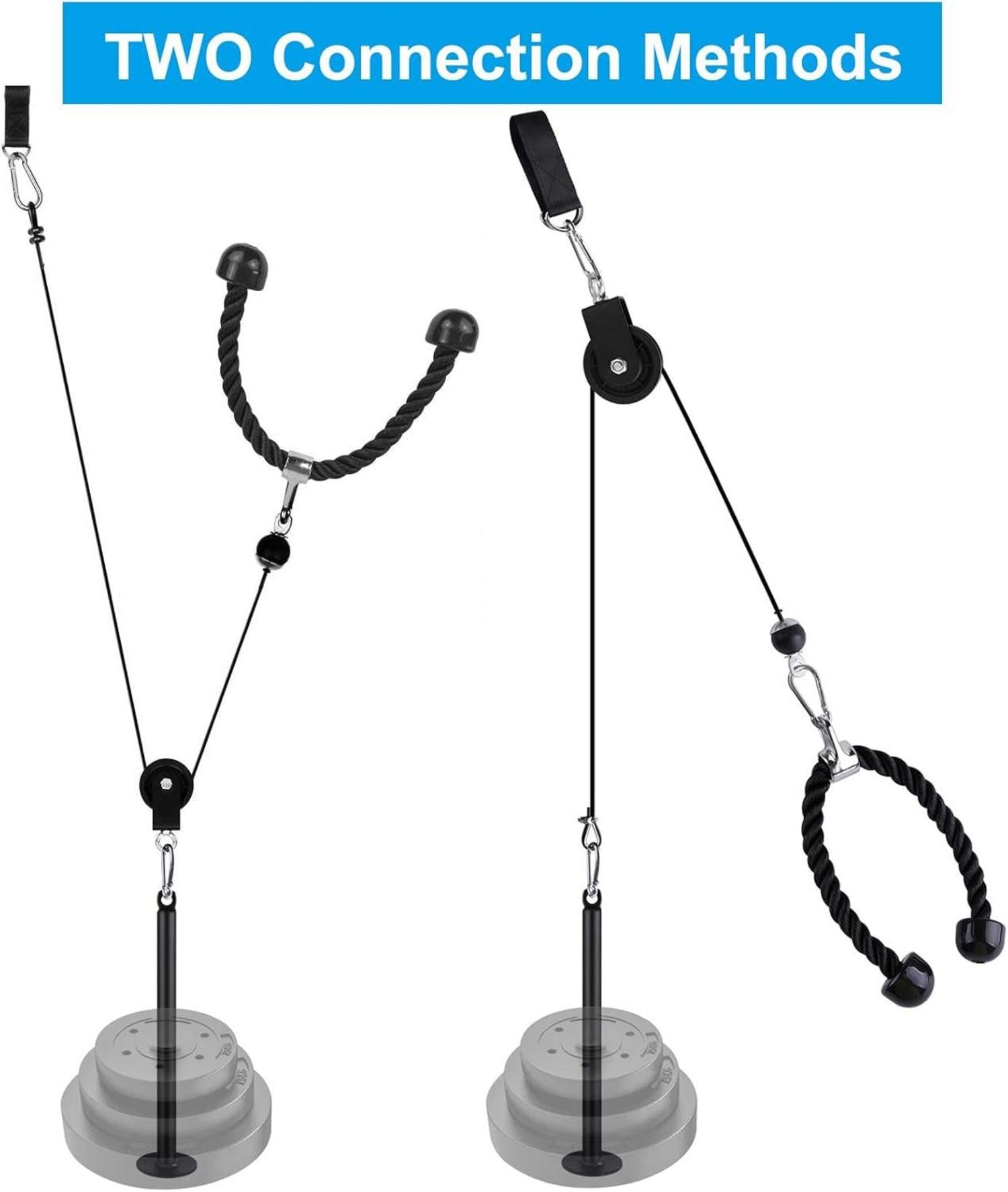 Latzug Kabelzug Fitnessgerät Trizeps Seil Krafttraining Set