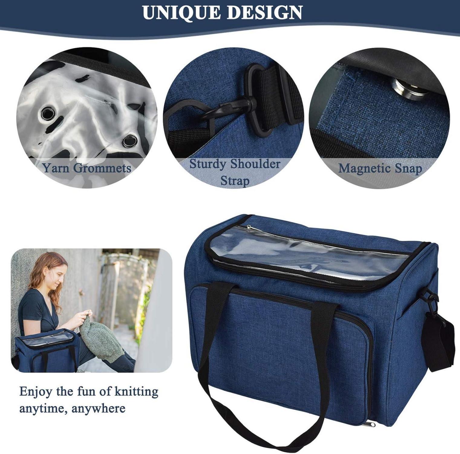 Coopay Garntasche Stricknadel Häkelset Aufbewahrung