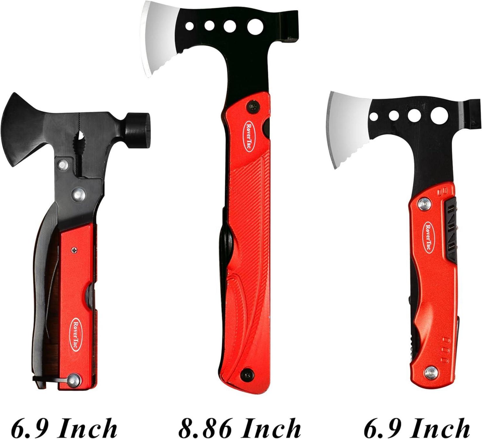 Multitool Beil Geschenk Männer Papa 14 in 1 Axt Hammer Säge Survival