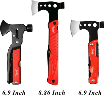 Multitool Beil Geschenk Männer Papa 14 in 1 Axt Hammer Säge Survival