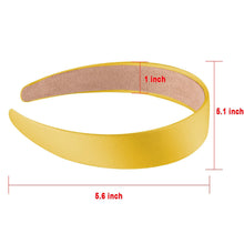 12 Stück Satin Stirnbänder Damen Mädchen Haarreifen 12