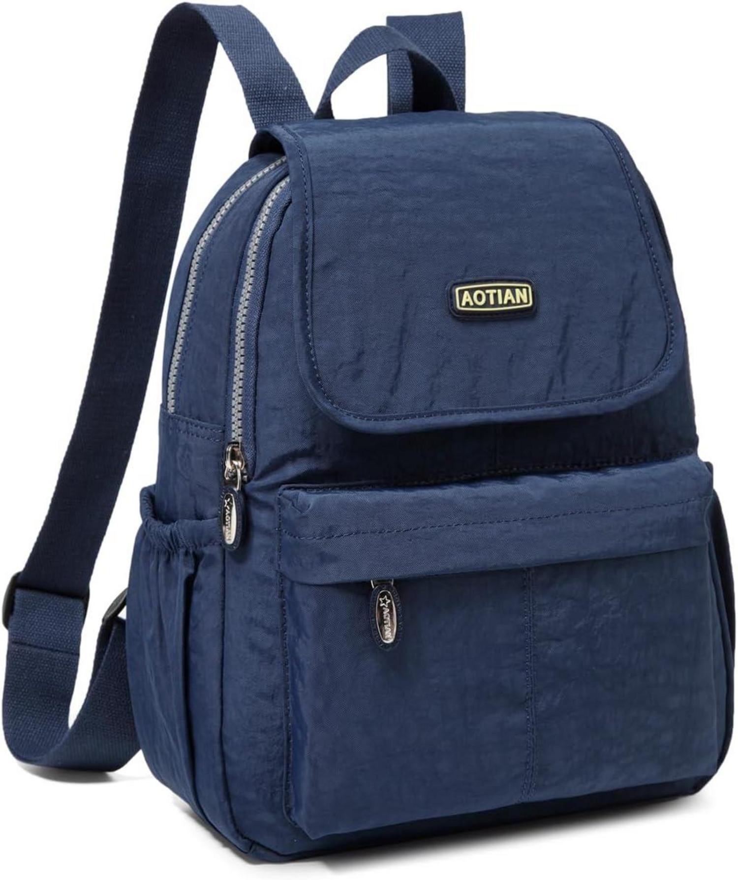 Leichter Blauer Nylon-Rucksack 10 L für Damen und Mädchen