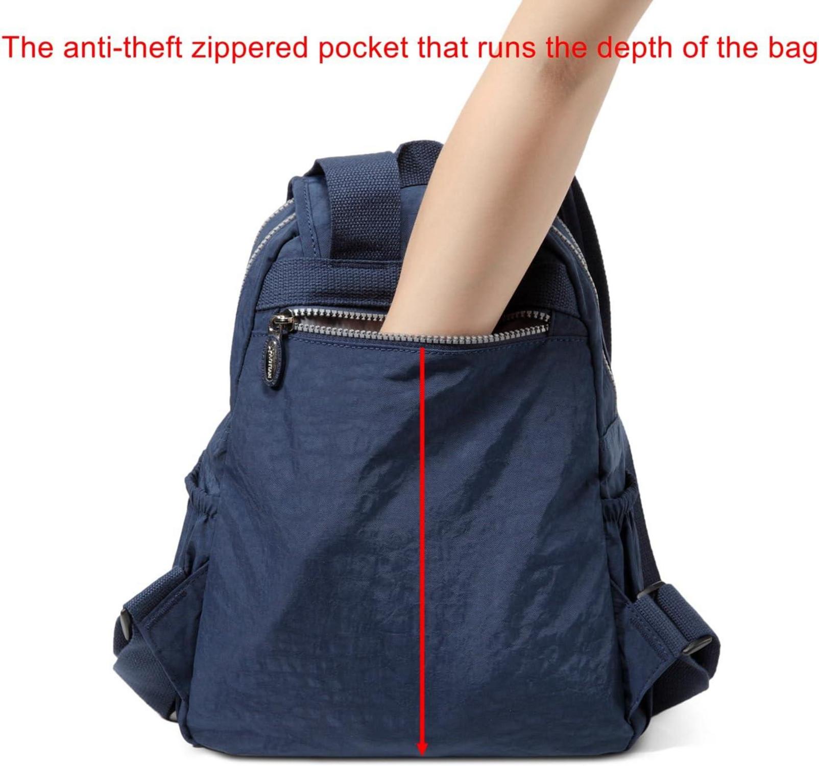 AOTIAN Kleiner Rucksack Damen Mädchen 10L Blau Leichtgewicht