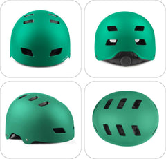 Kinder Fahrradhelm CE-zertifiziert für Bike Skateboard Scooter Grün S