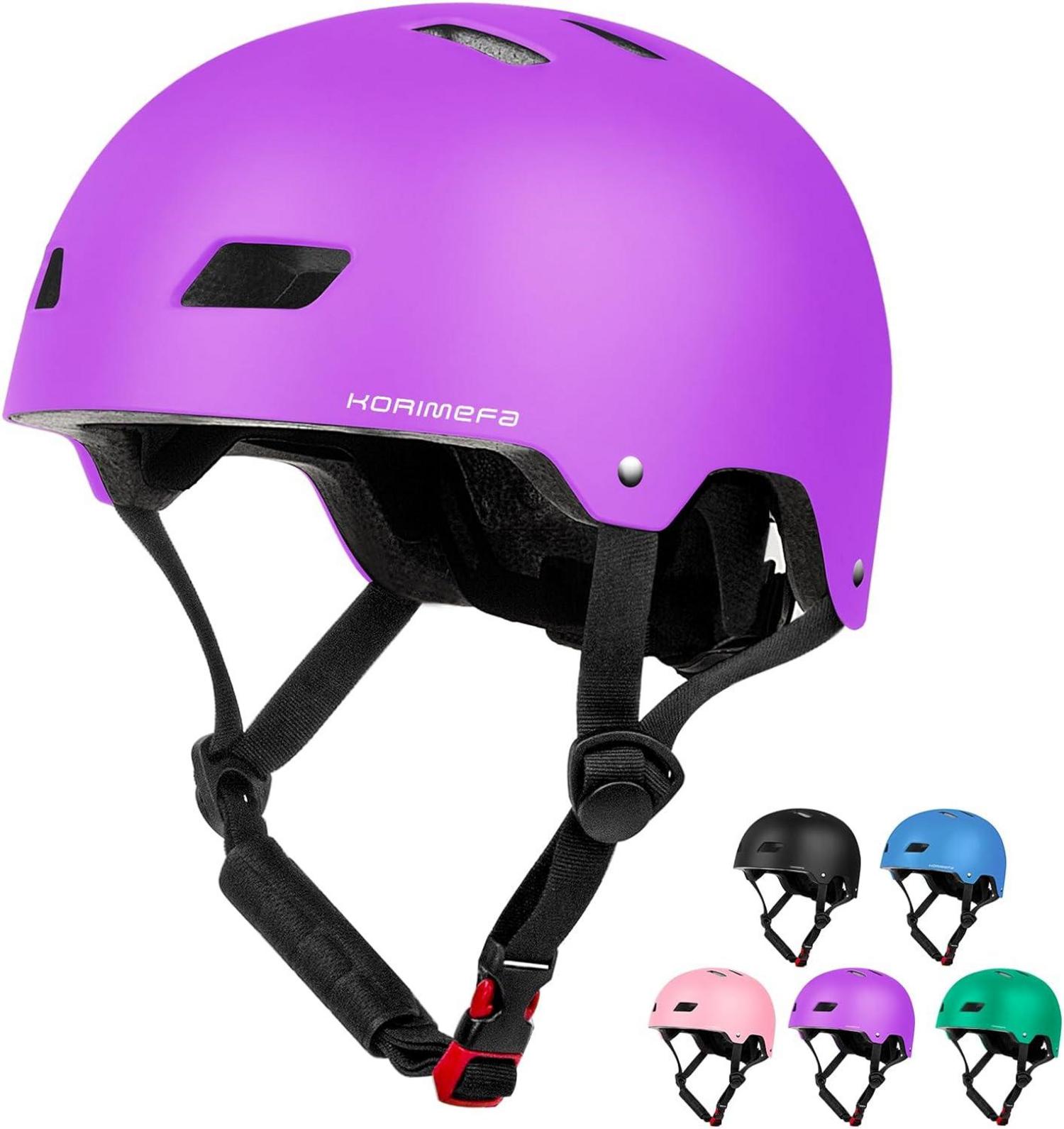 Fahrradhelm Kinder CE-Zertifizierung violet S 3-14 Jahre