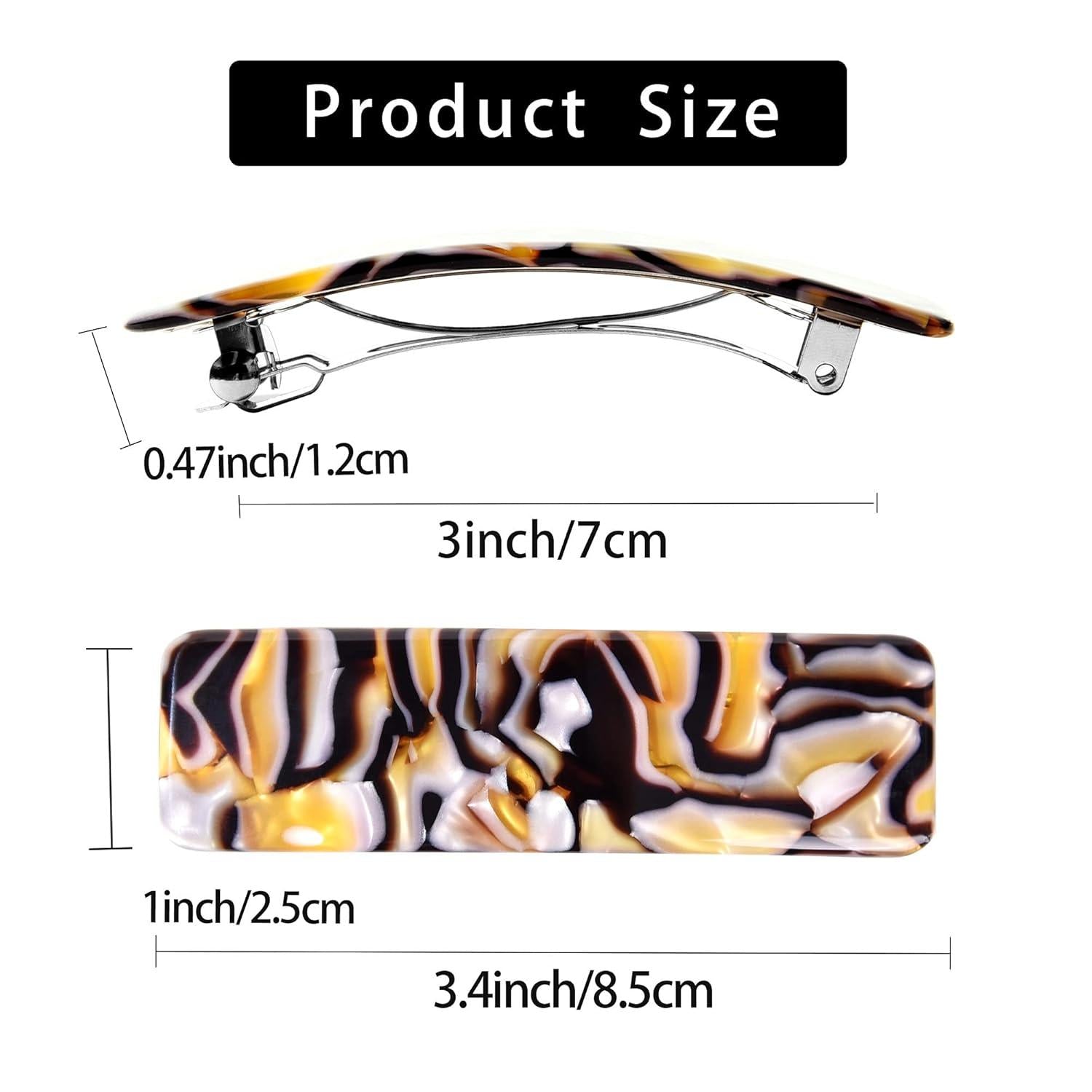 Haarspange Damen Groß Set Automatische Patentspange für Dickes Langes