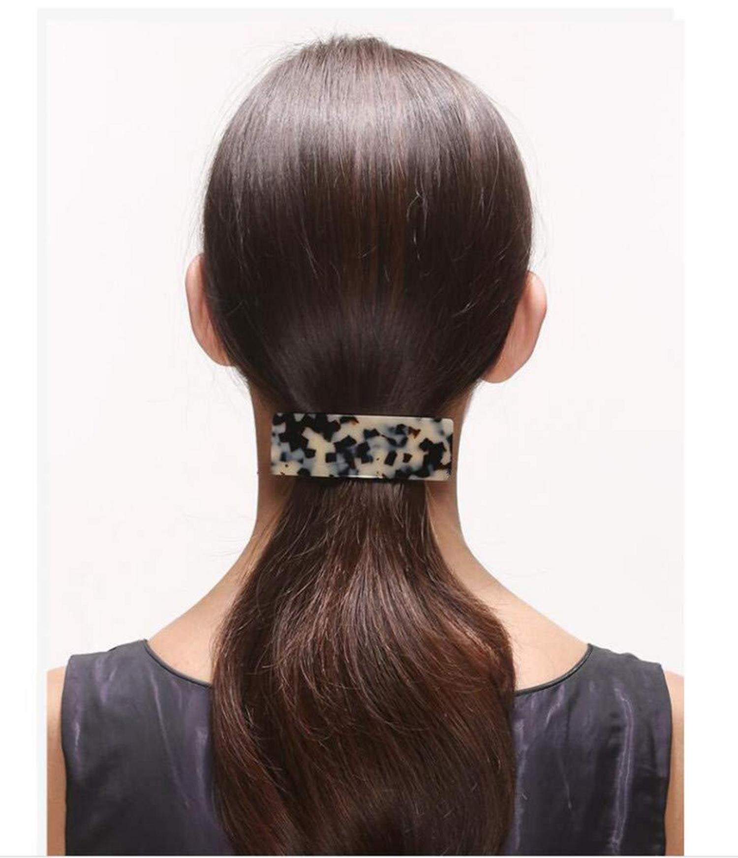 2er Set Französische Haarspange Damen Groß Dünnes Dickes Haar Automatisch