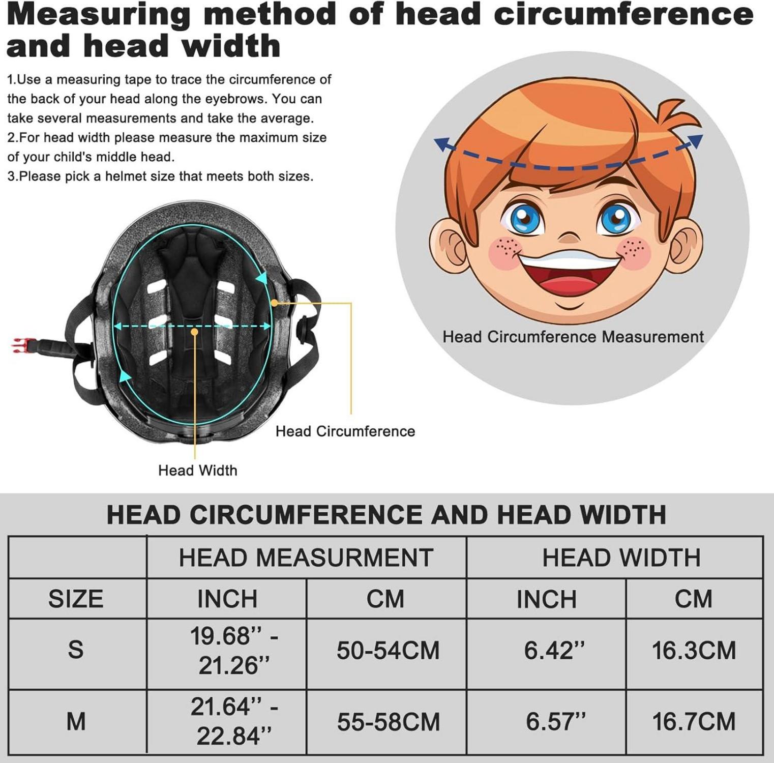 Fahrradhelm Kinder Kinderhelm Radhelm CE-Zertifizierung Schwarz 3-14