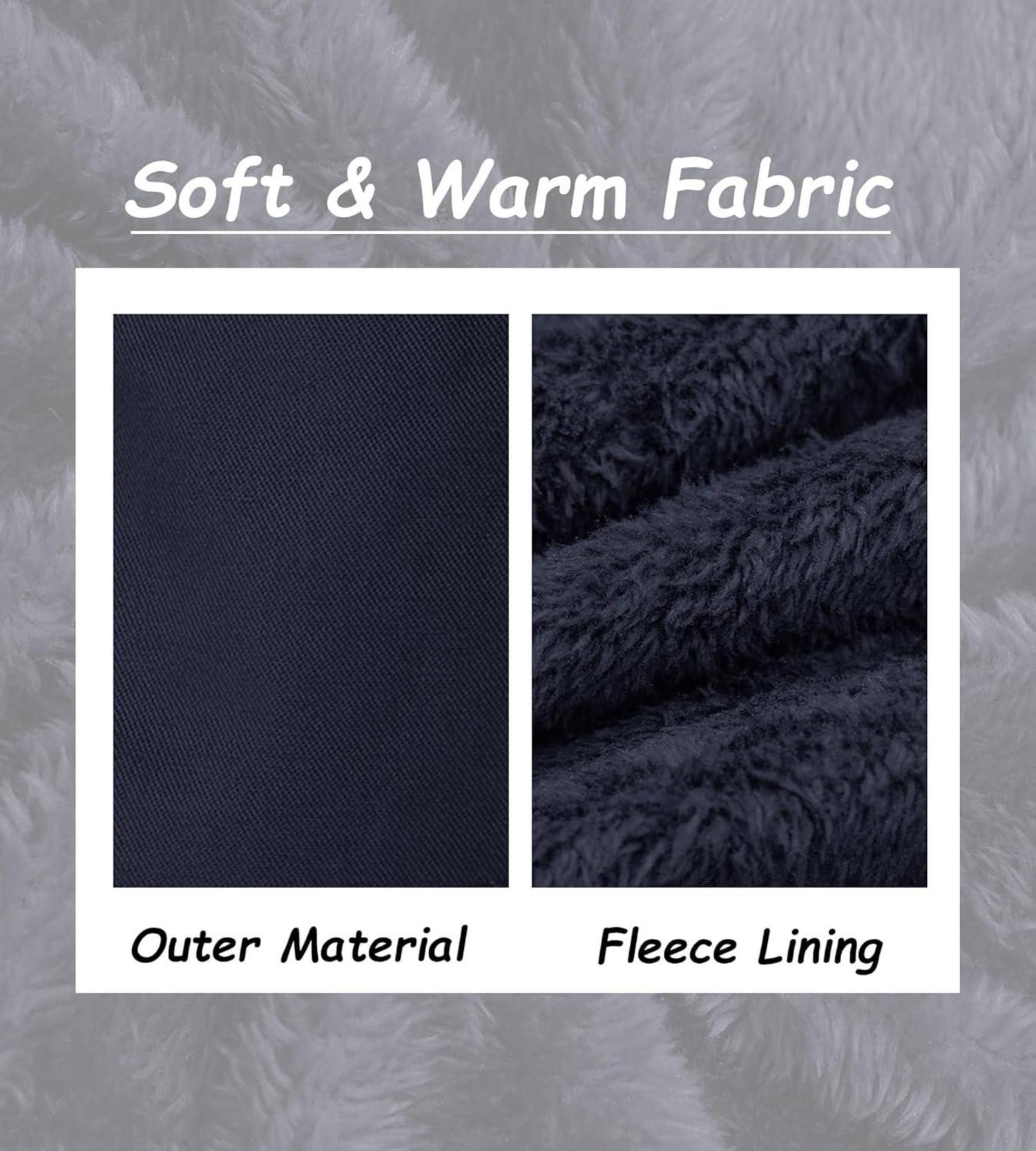 Winterjacke Herren Warm Gefüttert mit Abnehmbarer Kapuze Militär Stil