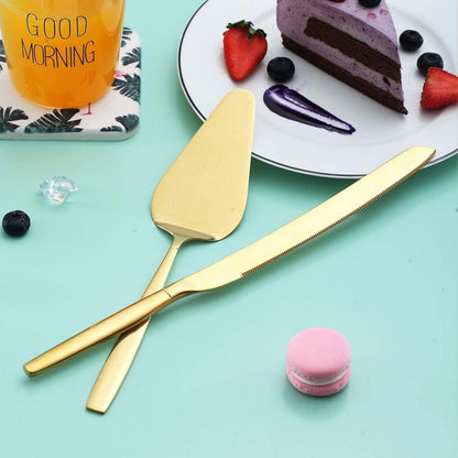 Gold Kuchenmesser Tortenheber Server Set Hochzeit Party Event
