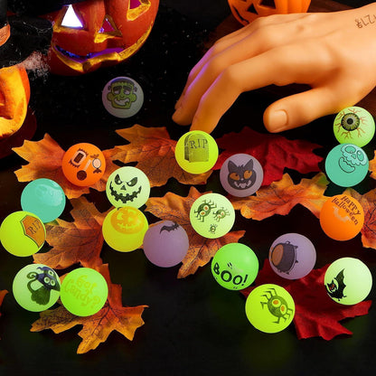Halloween Flummi Im Dunkeln leuchtende Springbälle 32mm