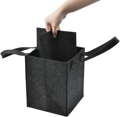 Filz Flaschentasche 2er Set für 4 Flaschen mit Trennwand, Filztasche Bierträger für Piknik und Reise