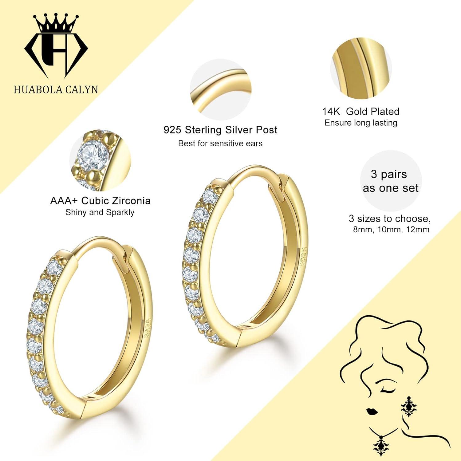 925 Sterling Silver Post Ohrringe mit 10mm zirkonia