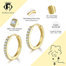 925 Sterling Silver Post Ohrringe mit 10mm zirkonia