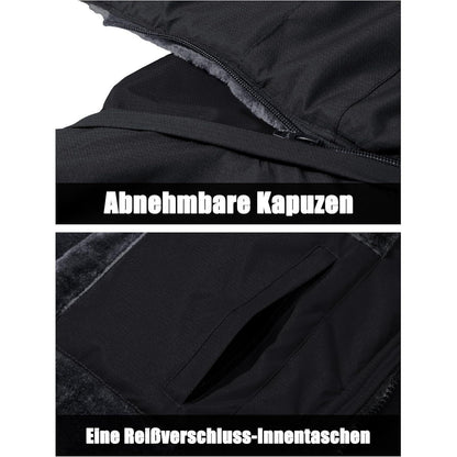 Herren Skijacke Winter Softshelljacke Wasserdicht