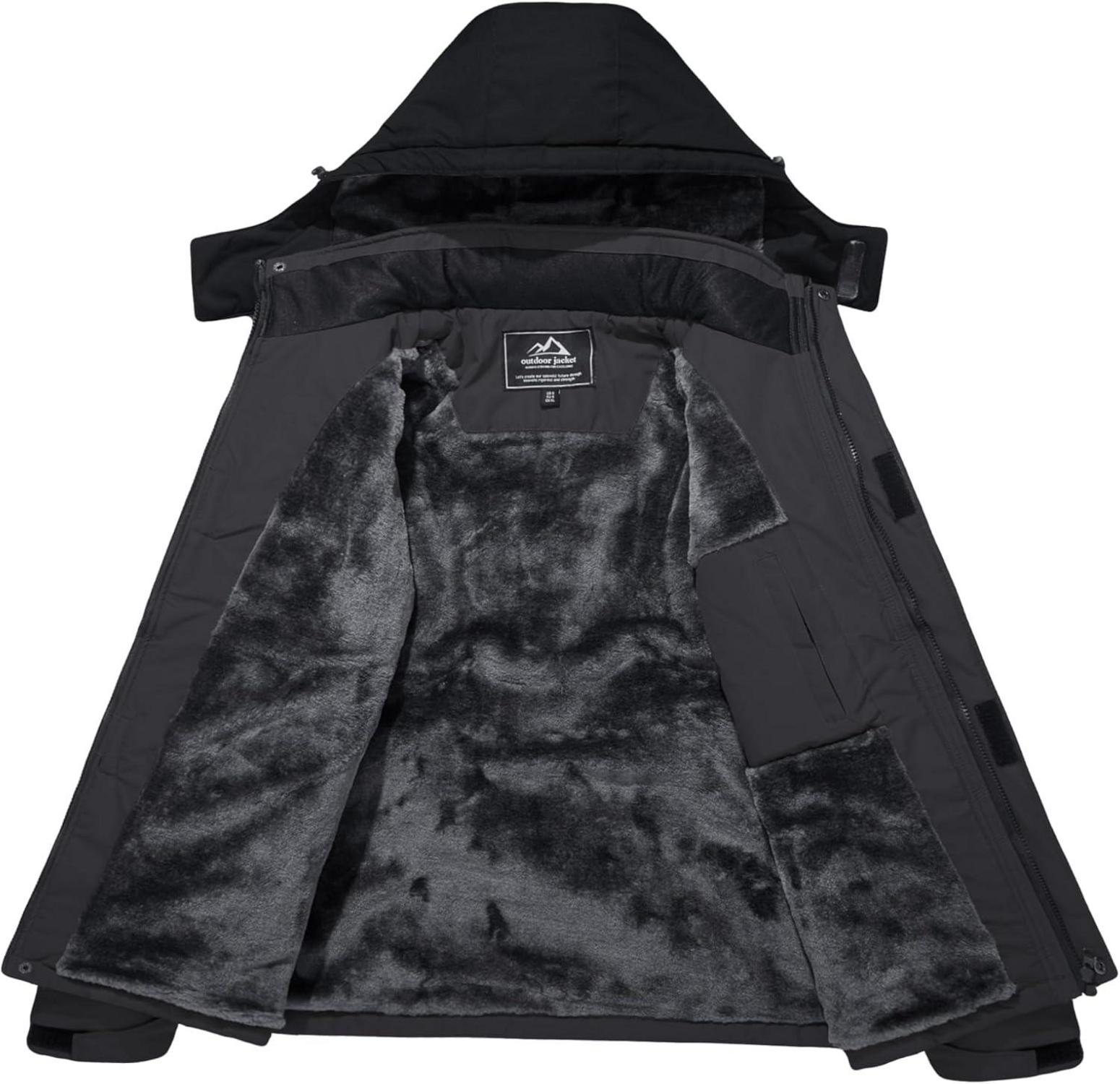 Herren Winter Skijacke Fleece Softshelljacke Wasserdicht