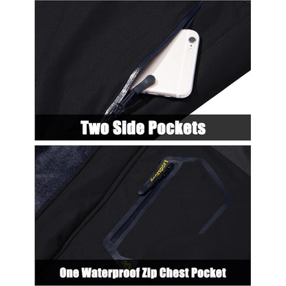 Herren Winter Skijacke Fleece Gefüttert, Wasserdicht