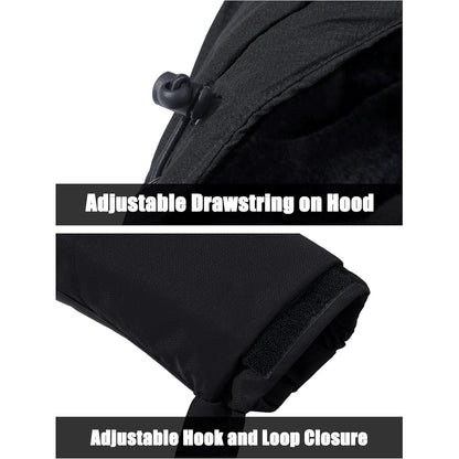 Herren Winter Skijacke Fleece Gefüttert, Wasserdicht