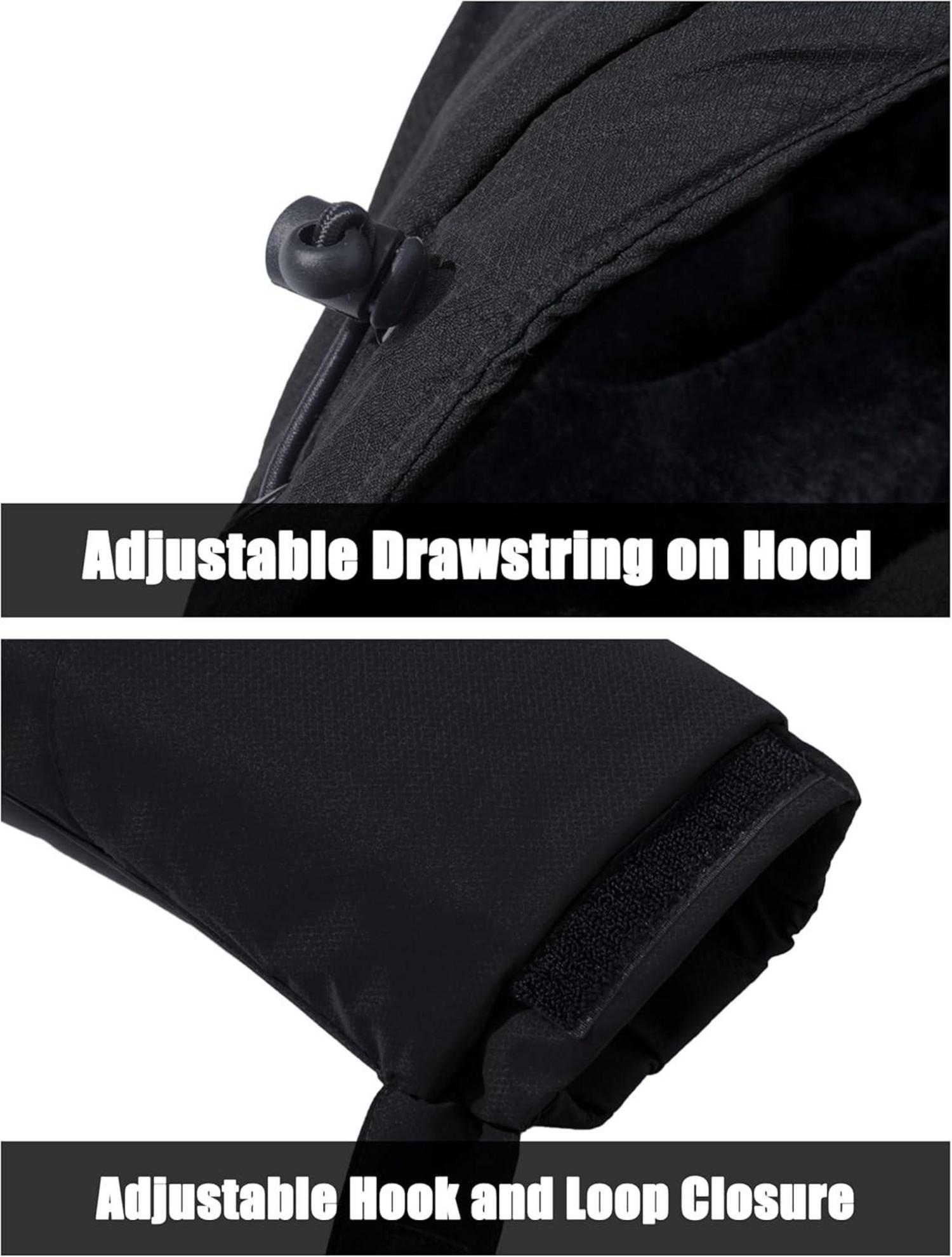 Herren Winter Skijacke Fleece Softshelljacke Wasserdicht Mätztekiste