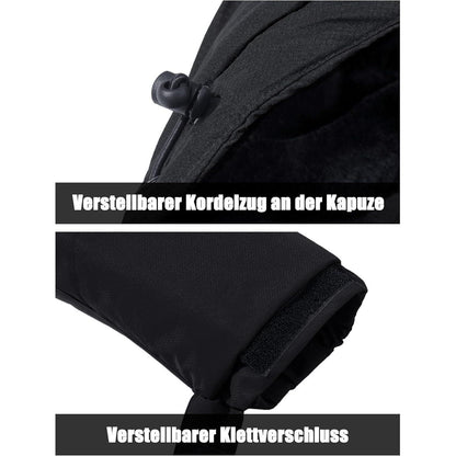 Herren Winter Skijacke Fleece Gefüttert Wasserdicht