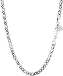 KRKC&CO Cuban Link Chain Edelstahl Panzerkette 18K Gold Vergoldet 4mm