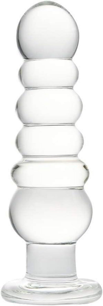 Große Glas Anal Perlen Massage Long Butt Plug Dildo Sexspielzeug