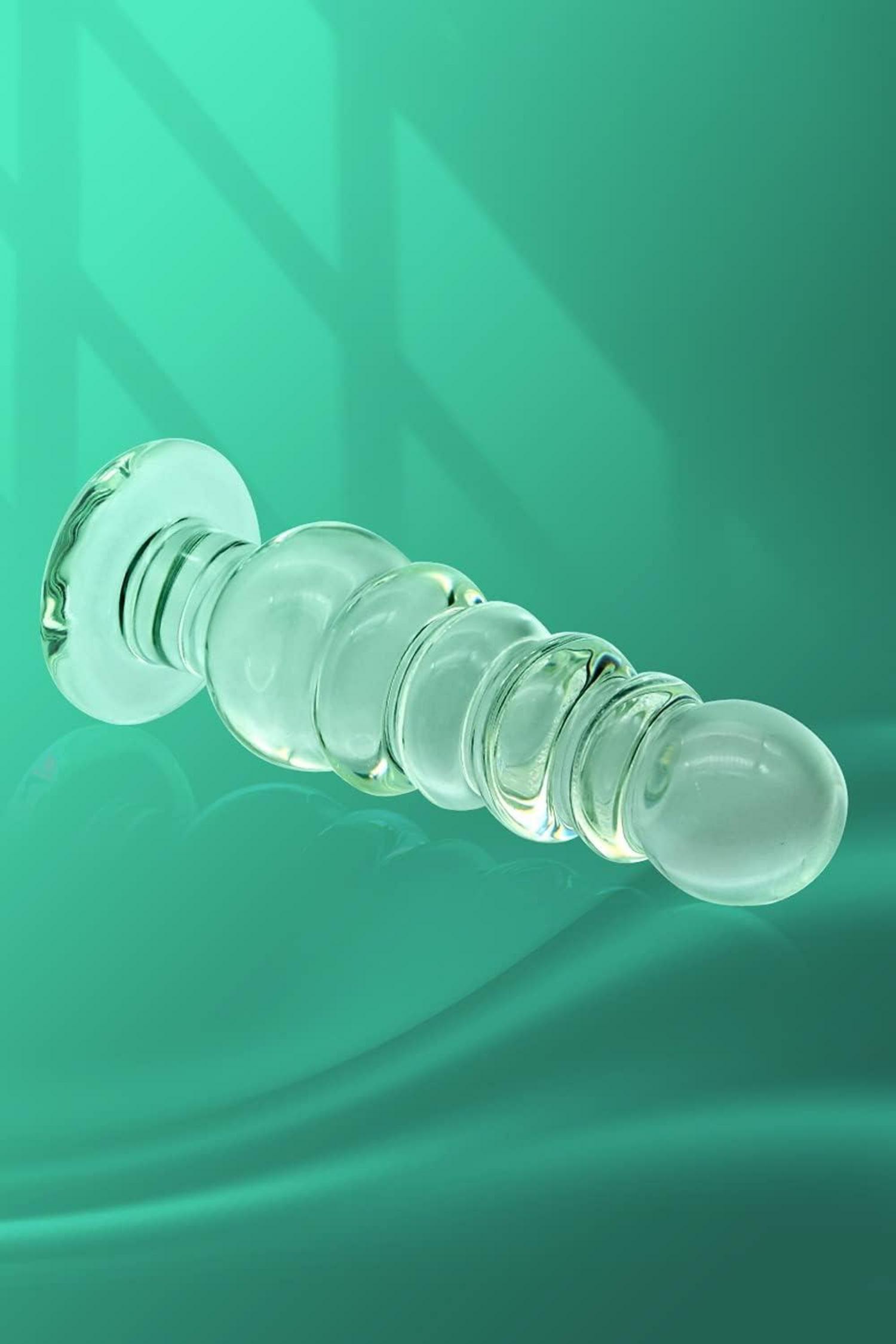 Großer Glas Analplug Perlen Massage Butt Plug Dildo Sexspielzeug
