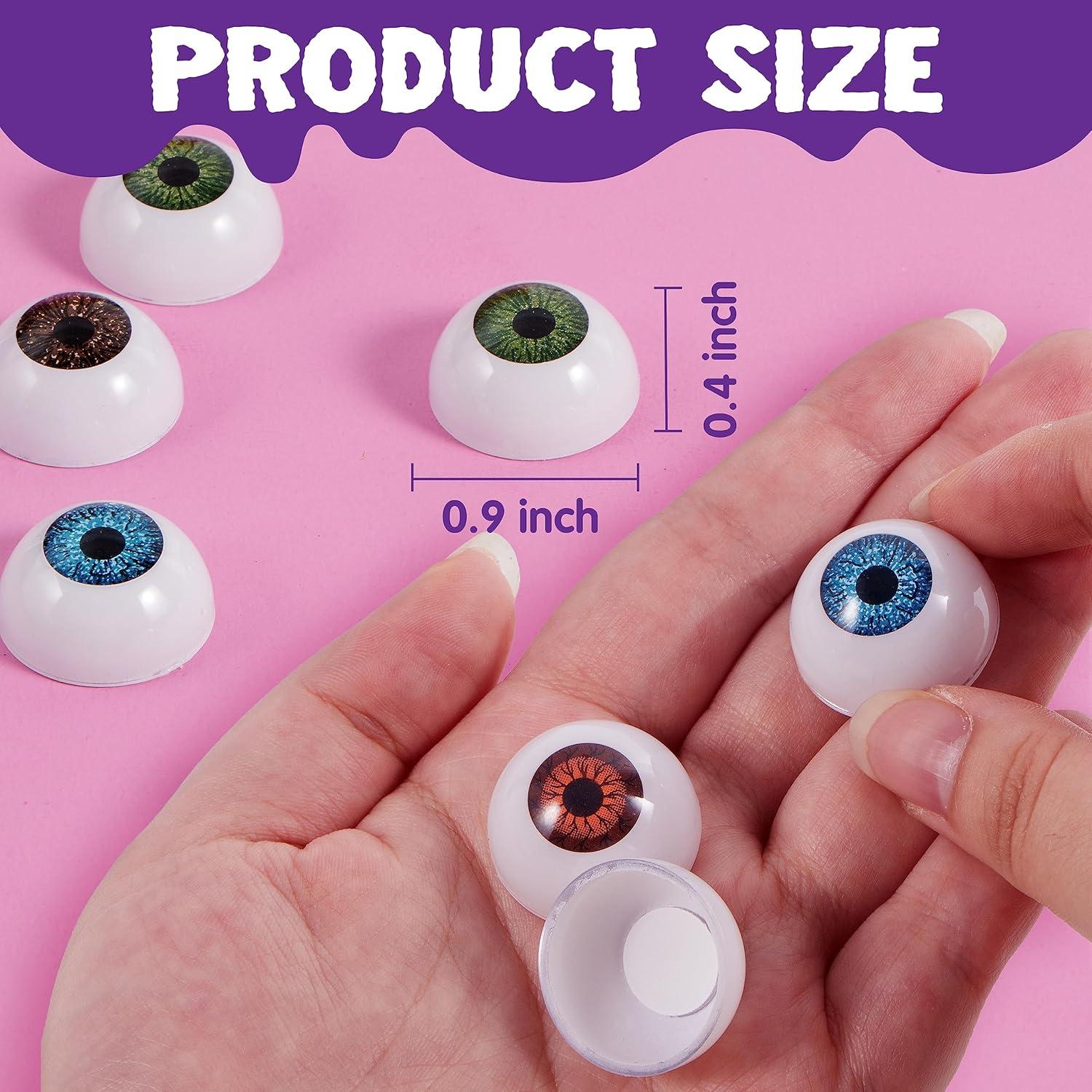 Halloween Augen Set 24 Stück gruselige Kunststoff Augäpfel